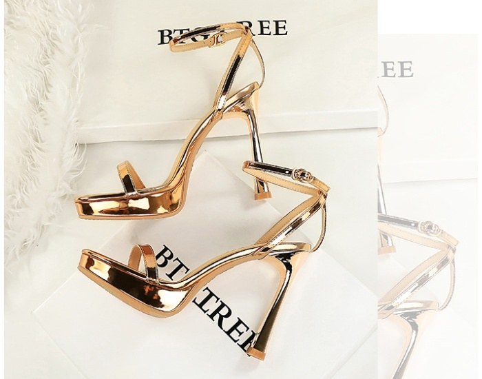 European style sandals high-heeled platform for women