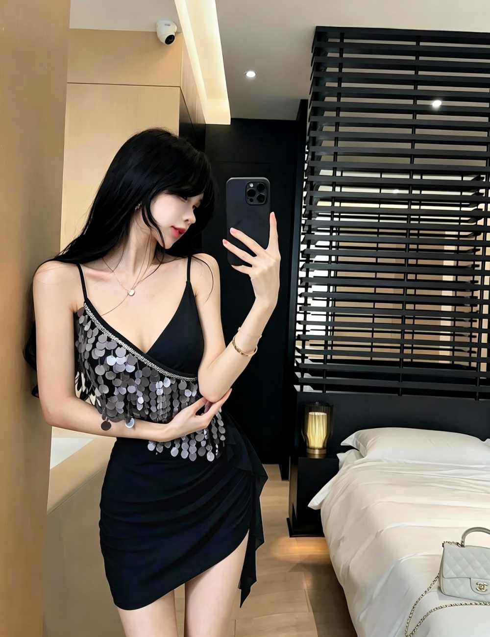 Package hip splice fashion tassels sexy T-back