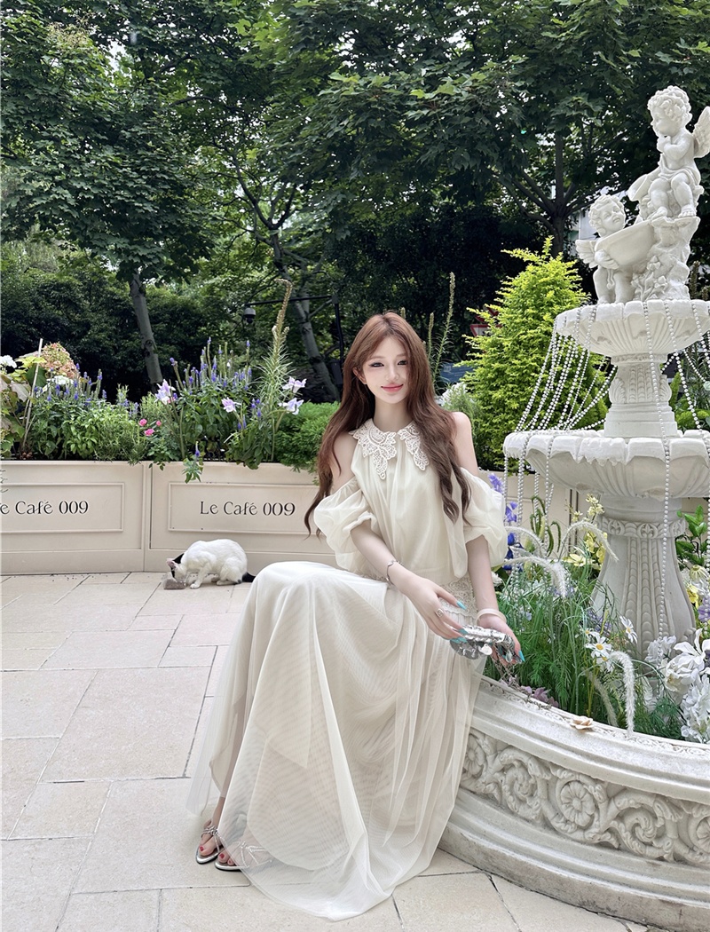 Sexy lace skirt summer tender long skirt a set for women