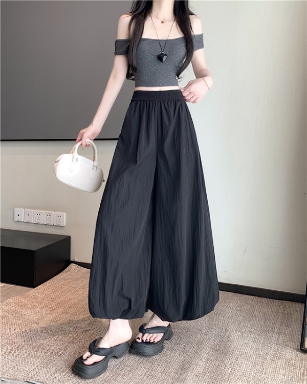 Casual high waist wide leg pants autumn pants for women