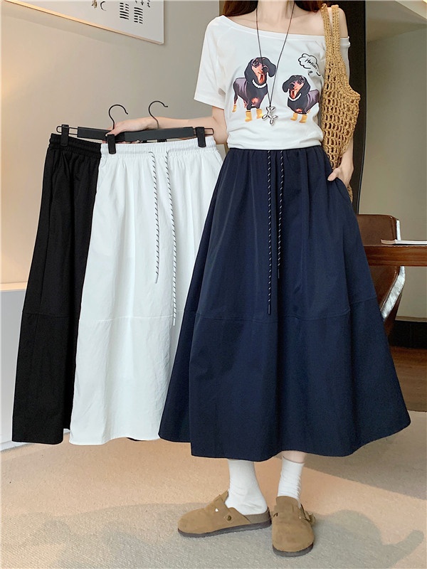 Tender large yard high waist slim autumn skirt for women