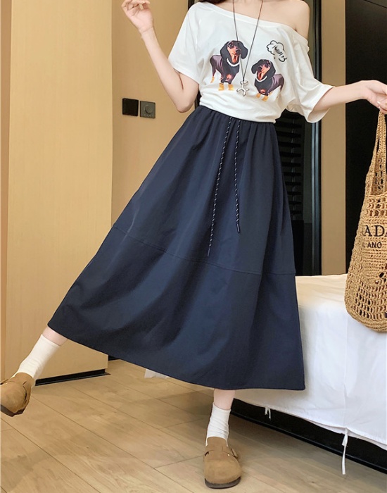 Tender large yard high waist slim autumn skirt for women