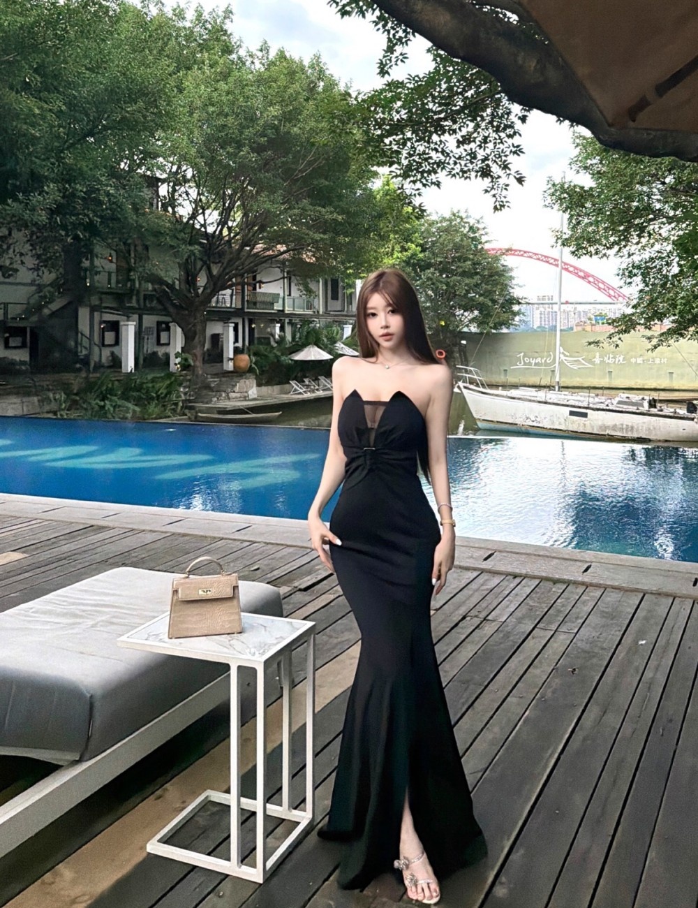Slim France style dress sexy evening dress