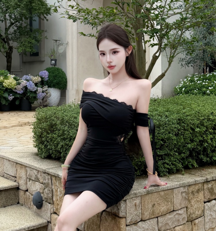 Spicegirl pinched waist enticement dress for women