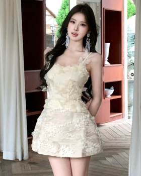 Slim enticement tender lace petal sling dress