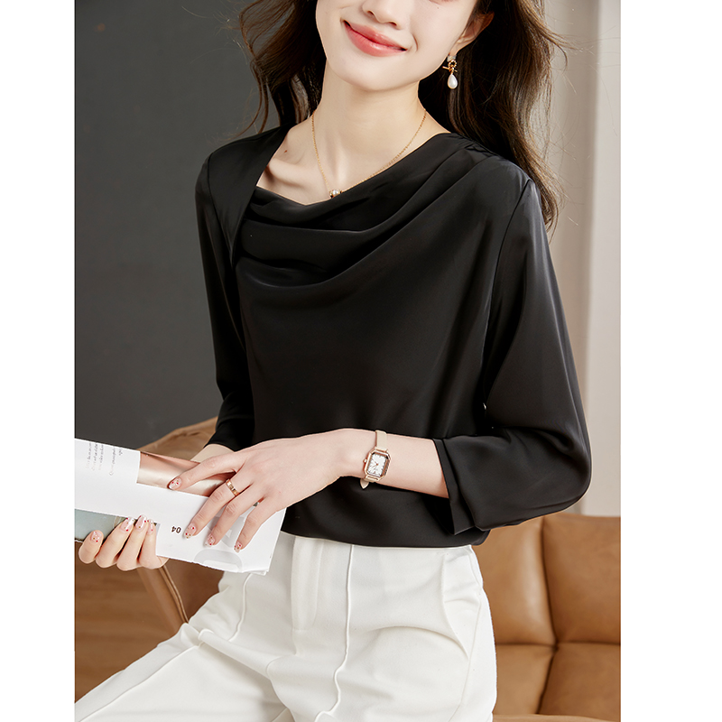 Korean style shirt all-match tops for women