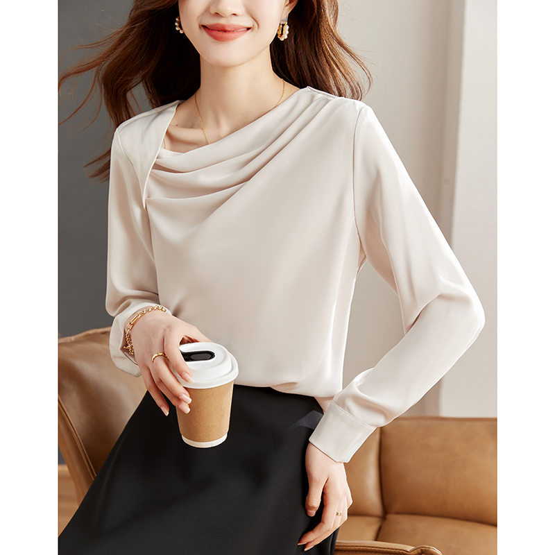 Korean style shirt all-match tops for women