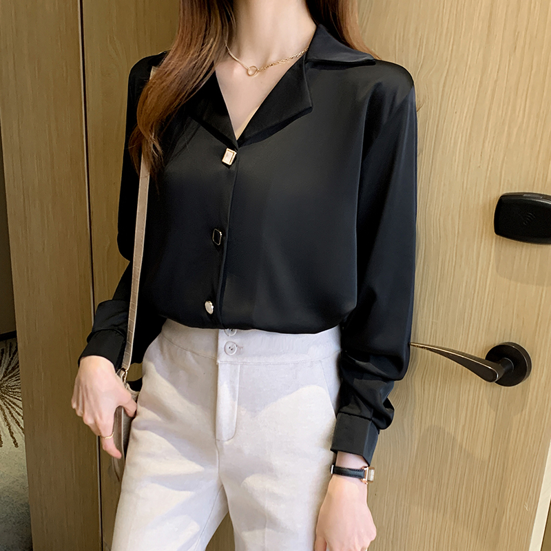 Long sleeve bottoming shirt shirt for women