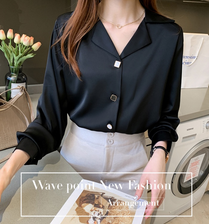 Long sleeve bottoming shirt shirt for women