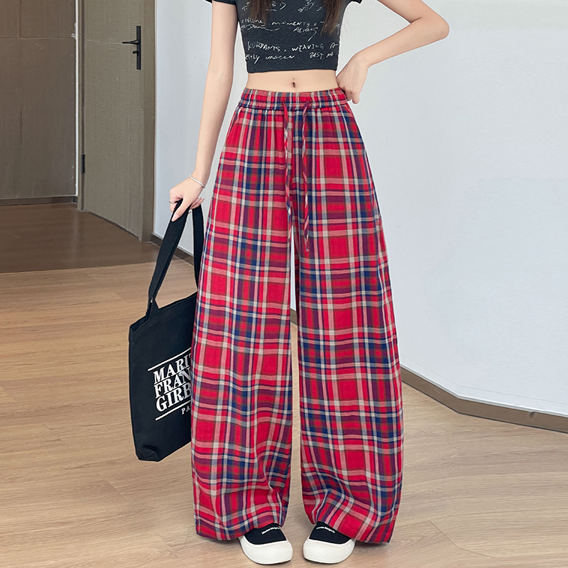 All-match straight pants wide leg pants for women