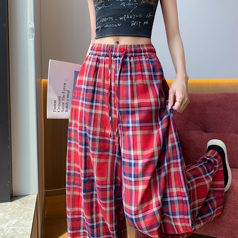 All-match straight pants wide leg pants for women