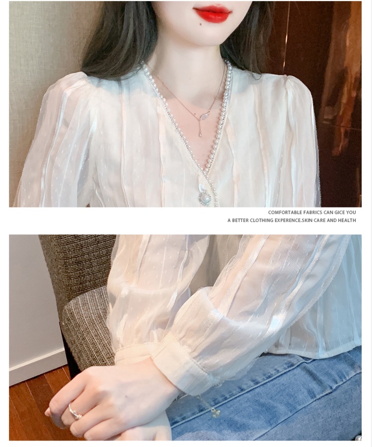 Autumn short shirts lace Western style small shirt
