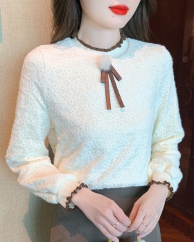 All-match sweet business suit autumn bottoming shirt
