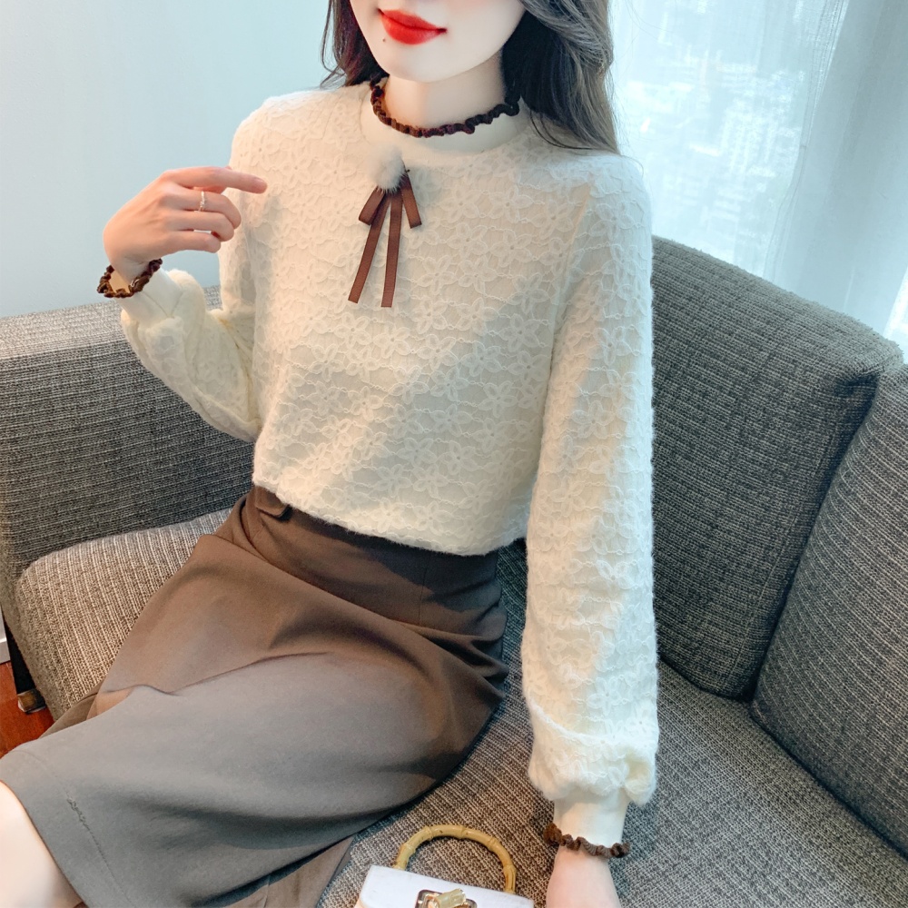 All-match sweet business suit autumn bottoming shirt