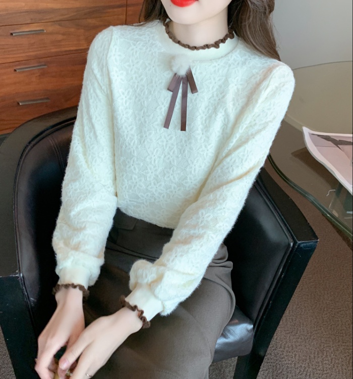 All-match sweet business suit autumn bottoming shirt