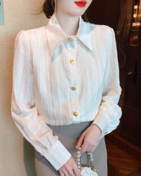 Profession all-match chiffon shirt commuting autumn shirts