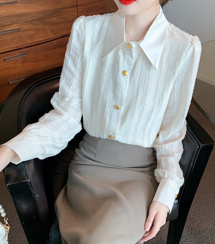 Profession all-match chiffon shirt commuting autumn shirts