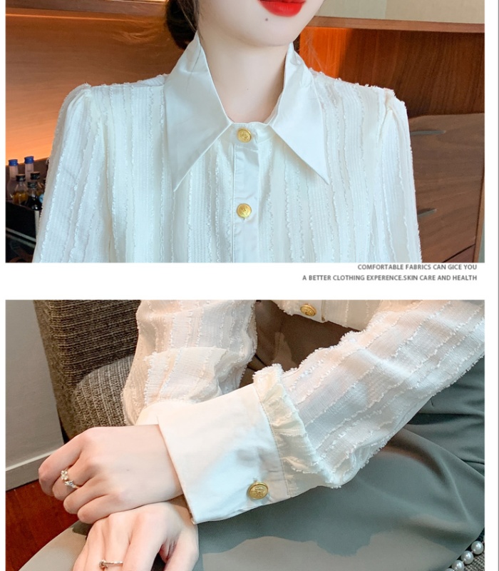 Profession all-match chiffon shirt commuting autumn shirts