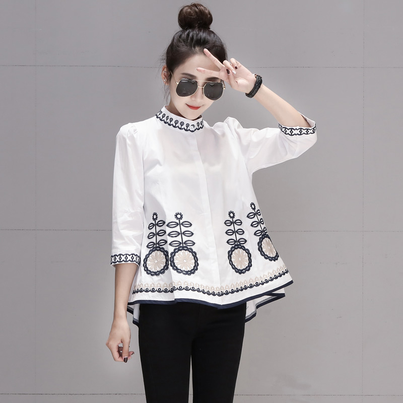 Autumn tops Korean style doll shirt for women