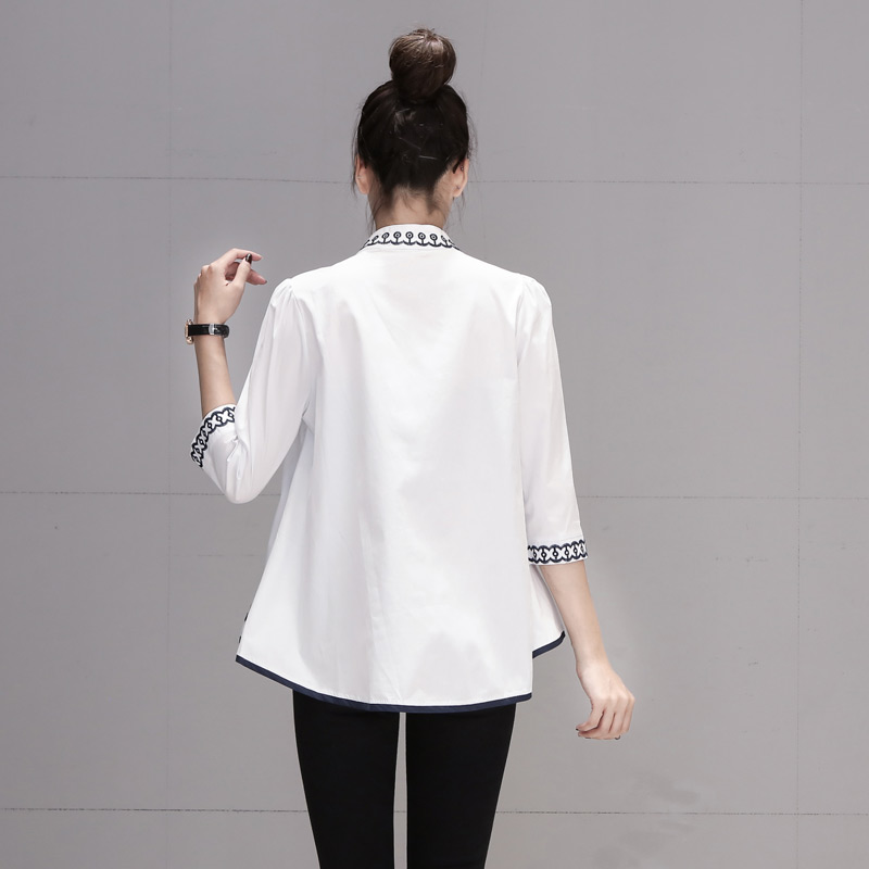 Autumn tops Korean style doll shirt for women
