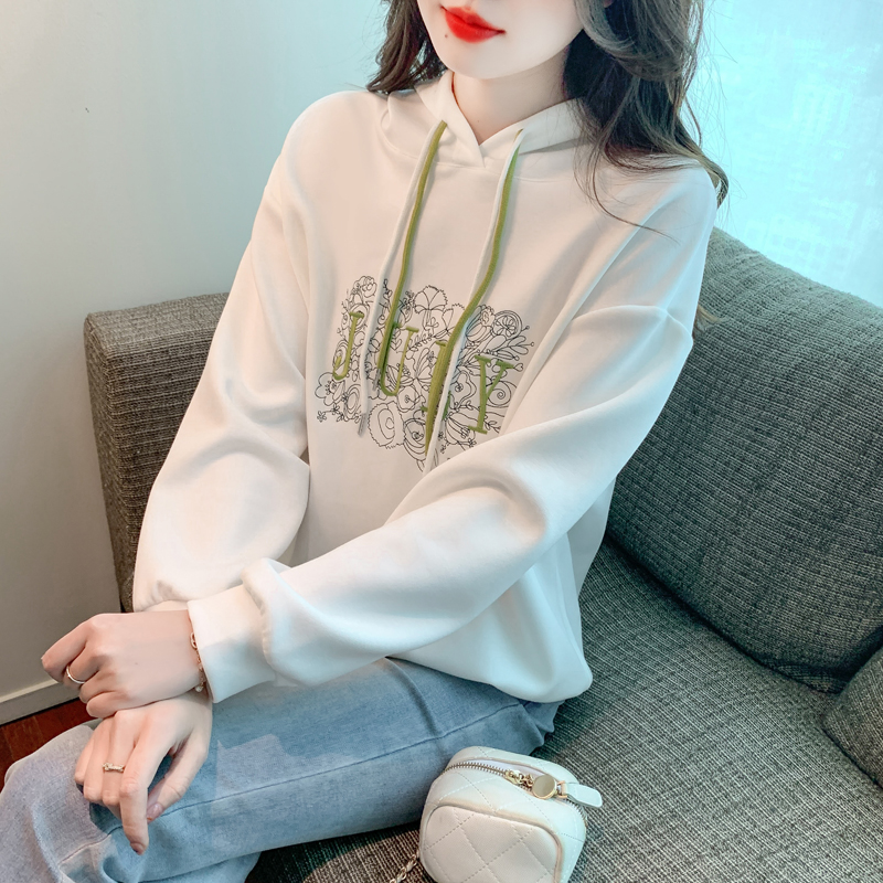 Embroidery all-match coat Korean style tops for women