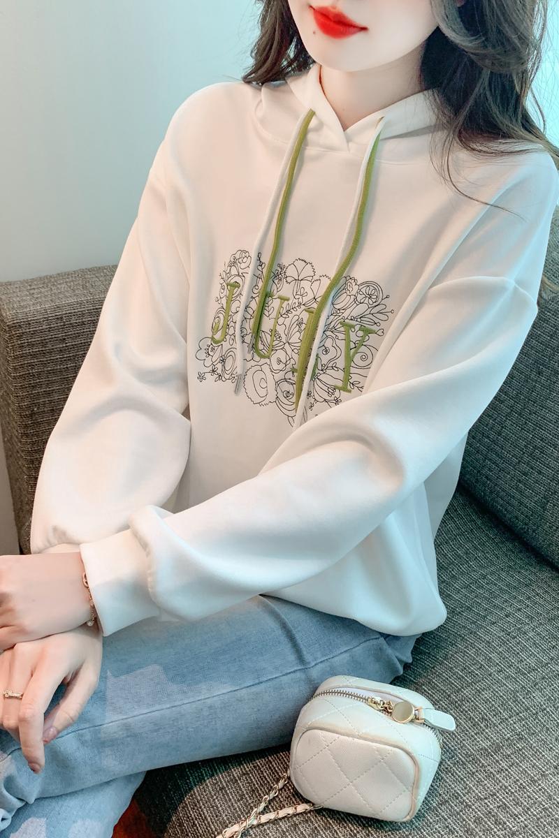 Embroidery all-match coat Korean style tops for women