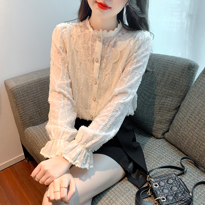 All-match tops Korean style shirt for women