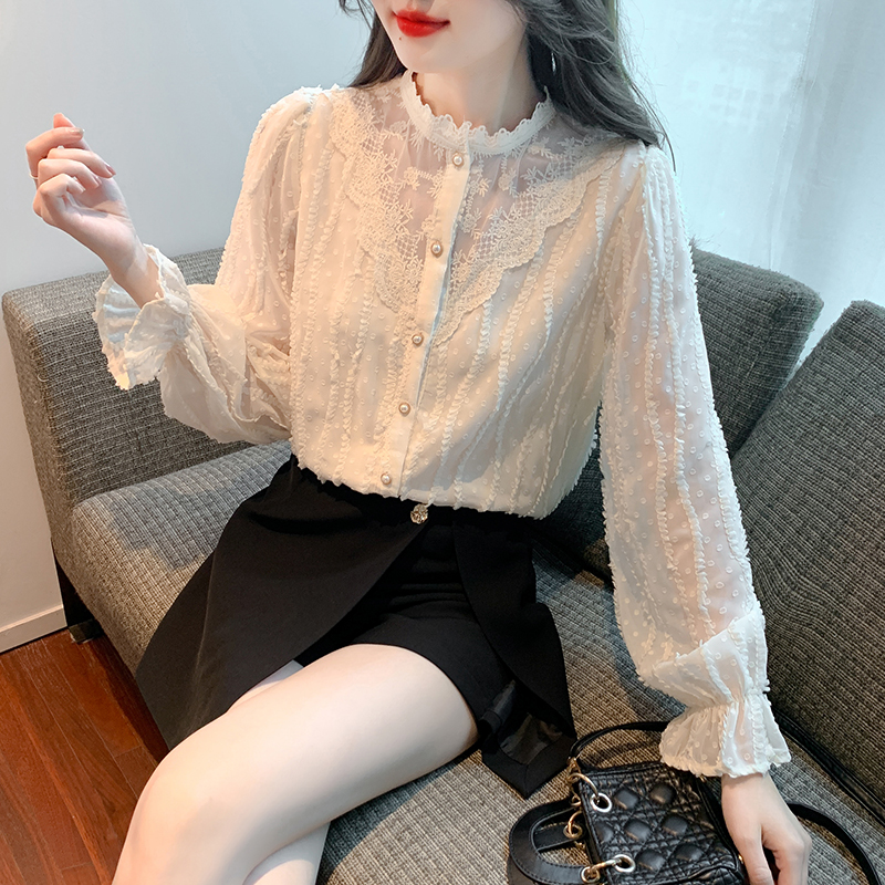 All-match tops Korean style shirt for women