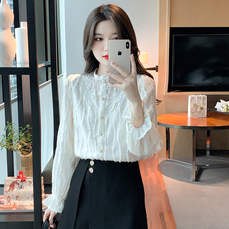 All-match tops Korean style shirt for women