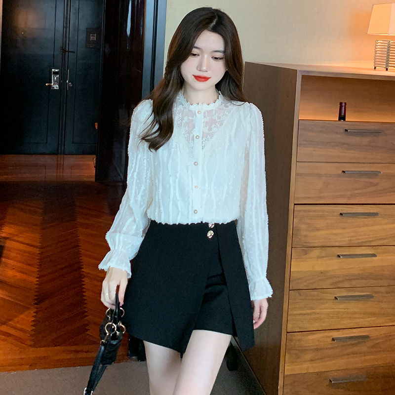 All-match tops Korean style shirt for women