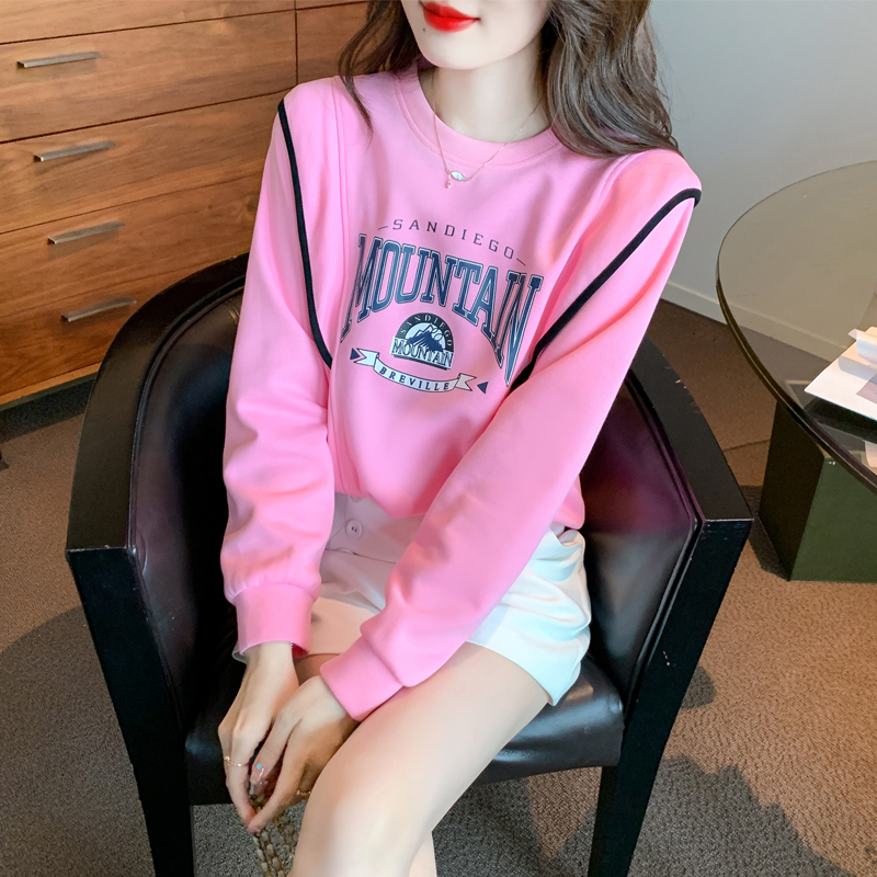 Fashion long sleeve tops Korean style hoodie