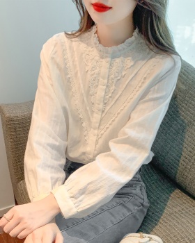 Temperament chiffon business suit commuting lace shirt