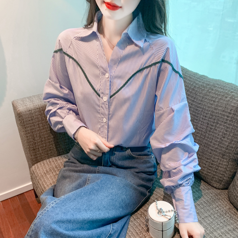 Autumn fashion tops all-match Western style shirt for women