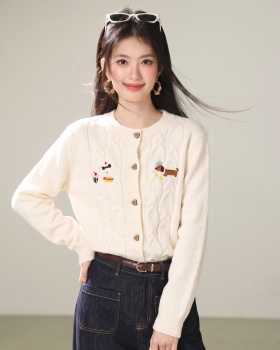 Lovely college style tops sweet loose sweater for women