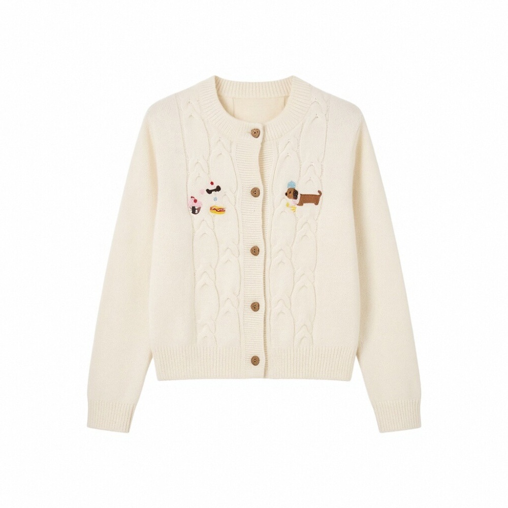 Lovely college style tops sweet loose sweater for women