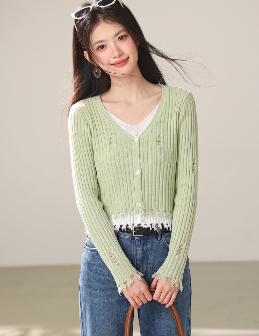 Slim lazy tops bottoming sweater for women