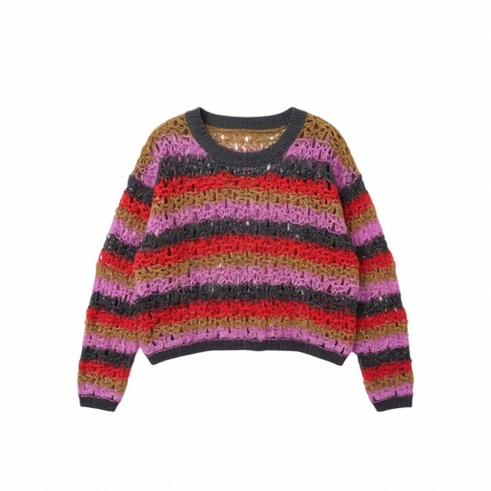 Blooming slim autumn sweater pullover Casual all-match tops