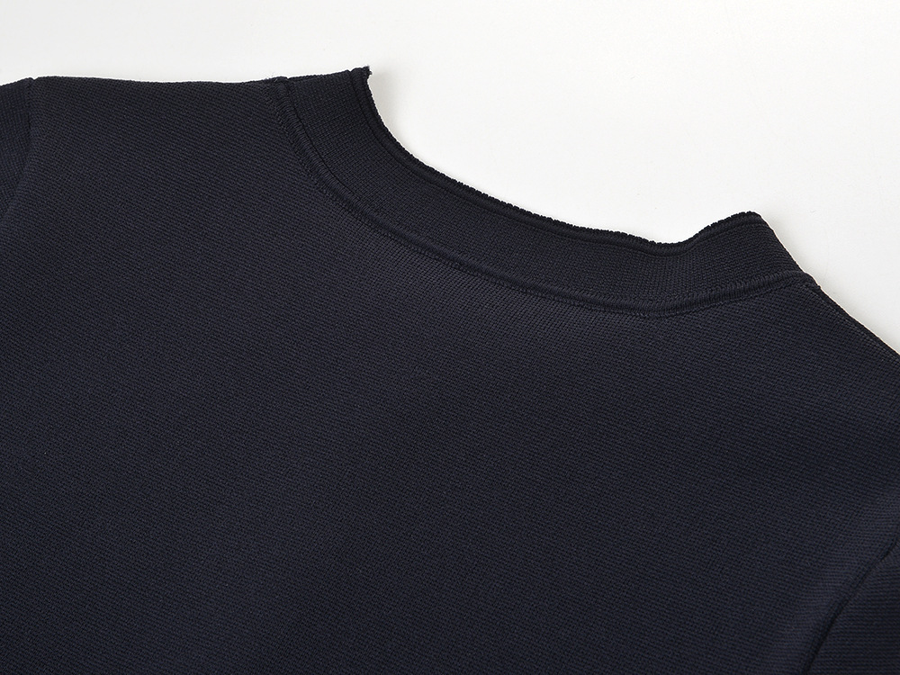 Slim France style short sleeve hem slim dress