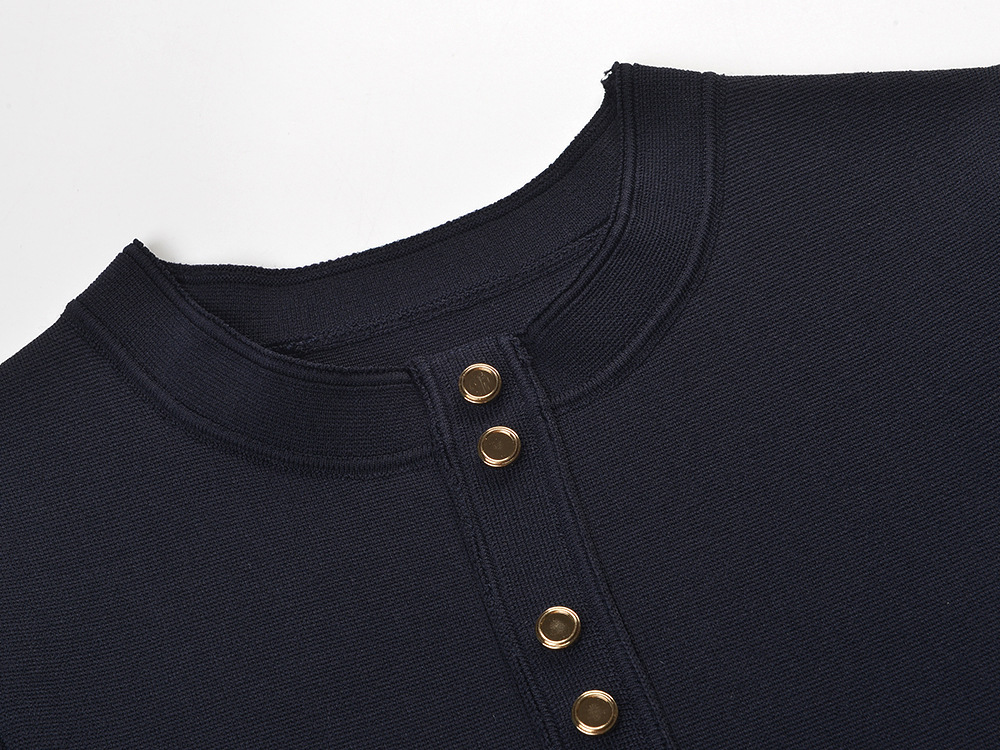 Slim France style short sleeve hem slim dress