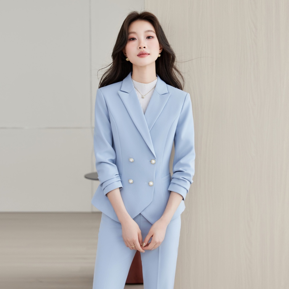 Thin summer coat profession business suit 2pcs set