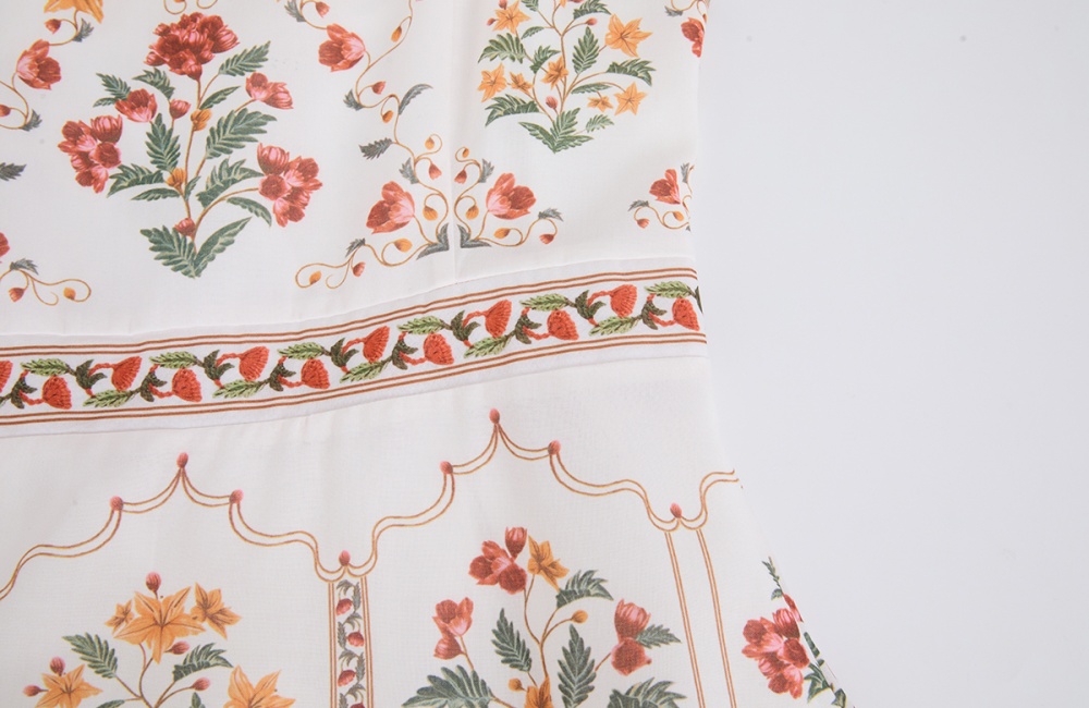 High waist cotton linen summer dress sling A-line slim vest