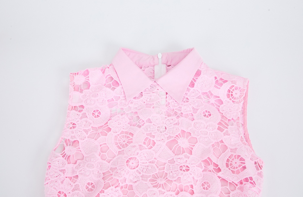 Generous stereoscopic short shirt lace simple A-line dress
