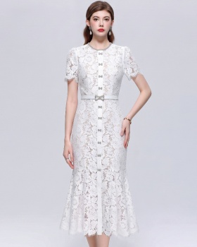 Inside the ride ladies dress with belt long dress