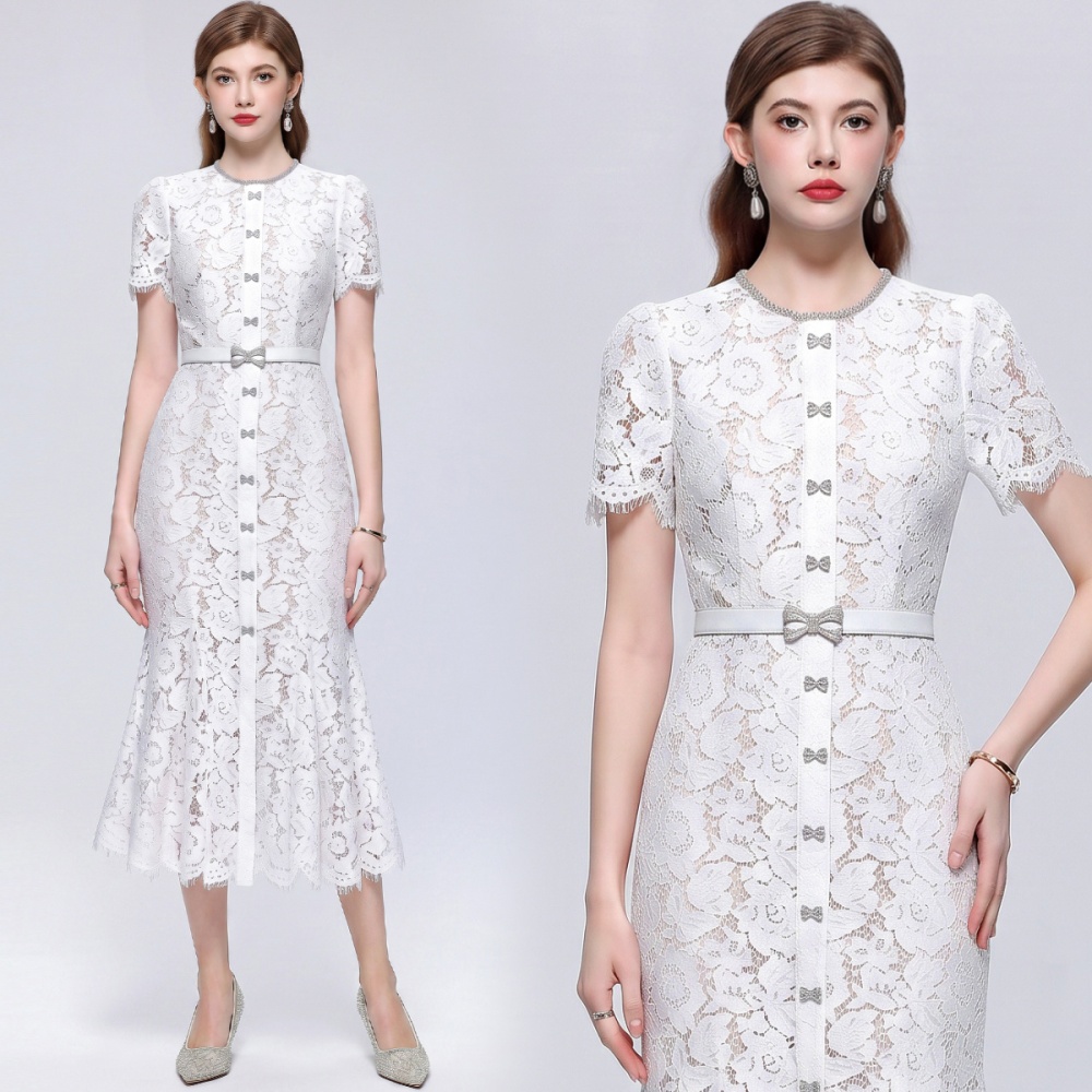 Inside the ride ladies dress with belt long dress