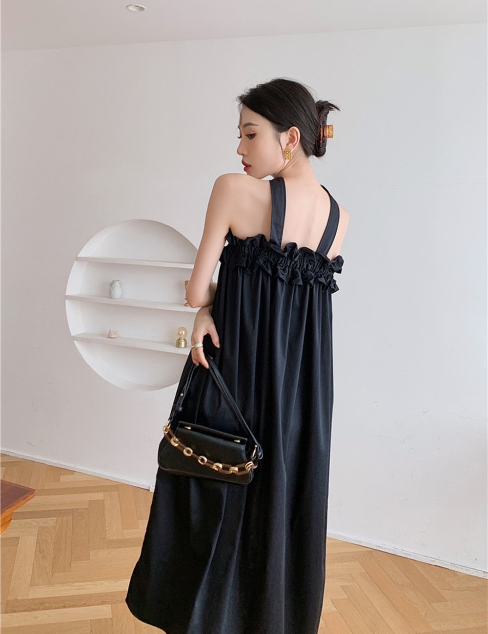 Banquet dress halter long dress for women