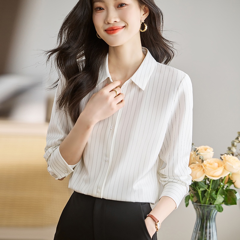 Commuting drape shirt Western style tops for women