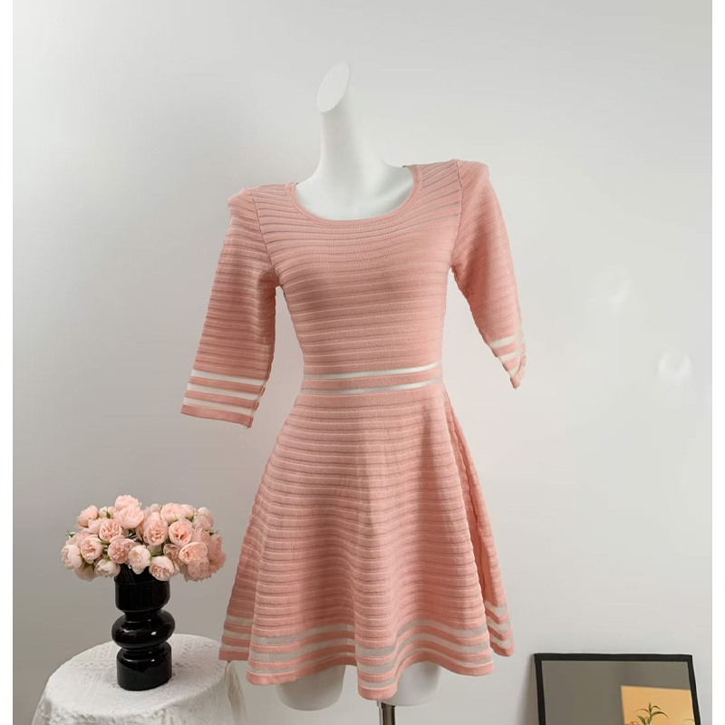 Pink summer thick and disorderly dress