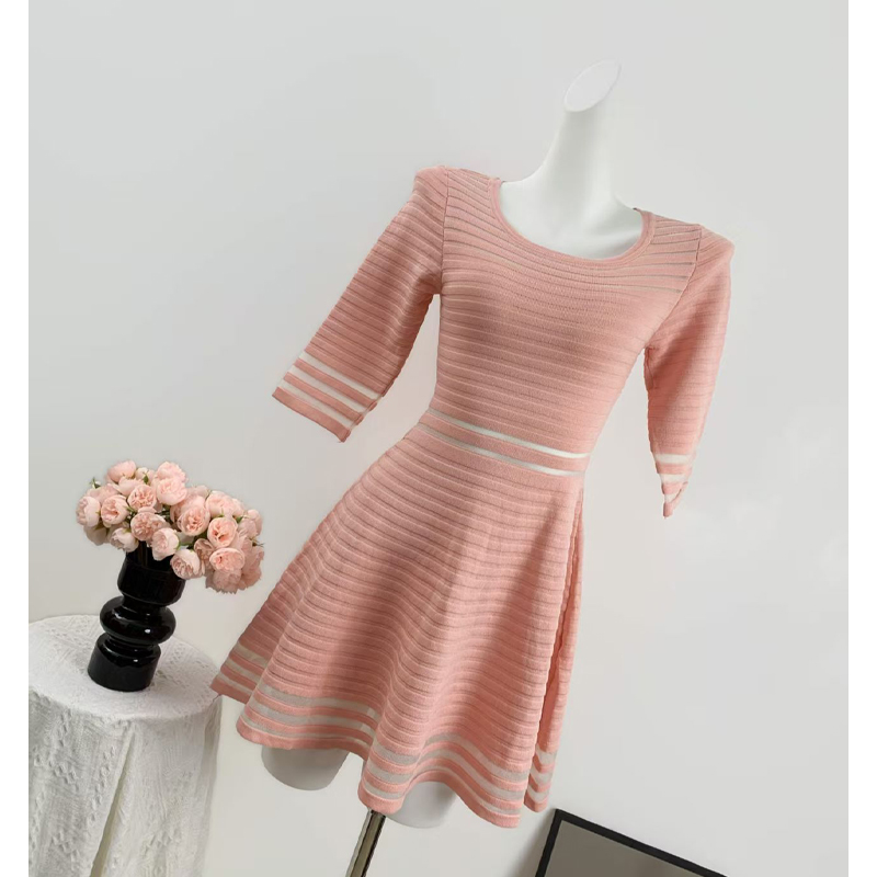 Pink summer thick and disorderly dress