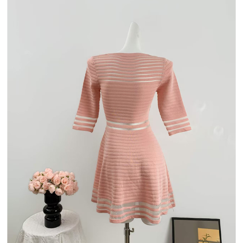 Pink summer thick and disorderly dress
