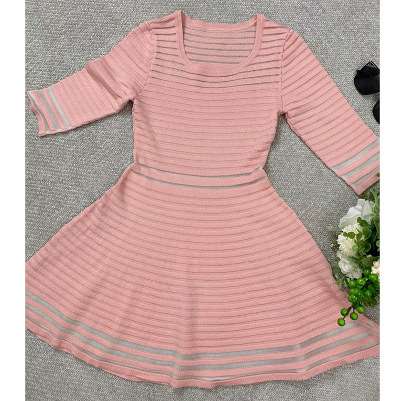Pink summer thick and disorderly dress